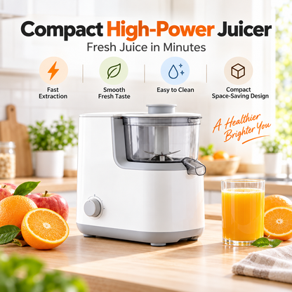 🍊✨ RIISULT Compact High-Power Juicer | Fast Fresh Juice Extraction | Smooth Nutrient-Rich Drinks | Easy-Clean Design | Simple Everyday Juicing for Modern Home Kitchens